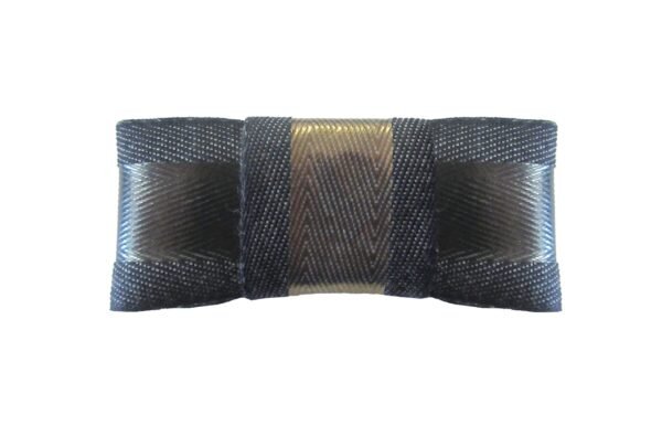 Spilla Fiocco Jeans Con Striscia Poliuretano