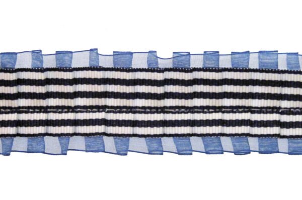 Ruche Organza E Canetè Con Cucitura Centrale