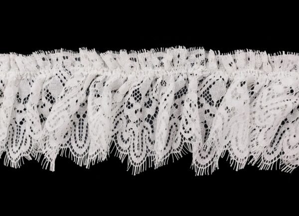 Ruche Pizzo con Doppia Cucitura Laterale