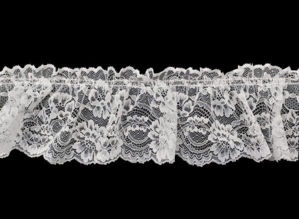 Ruche Pizzo con Doppia Cucitura Laterale