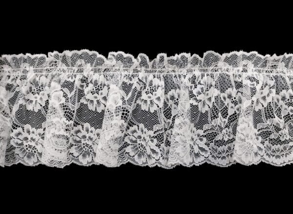 Ruche Pizzo con Doppia Cucitura Laterale