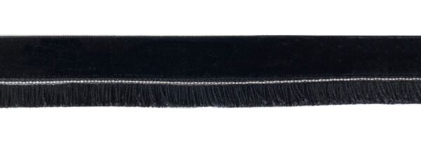 Velluto Con Profilo Catena Palline E Frangia