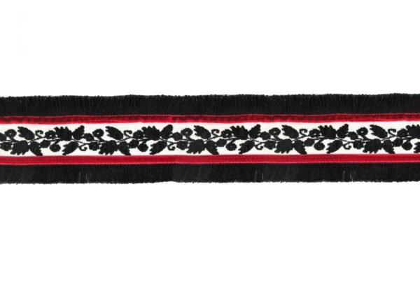 Passamaneria Assemblata Ricamata Con Frange