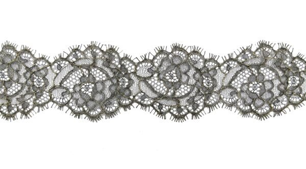 Pizzo Valencienne Nylon con Lurex