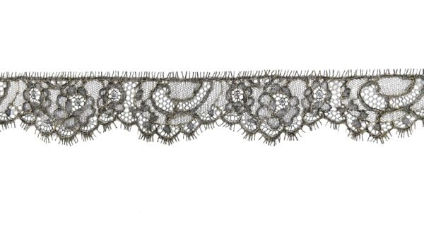 Pizzo Valencienne Nylon con Lurex