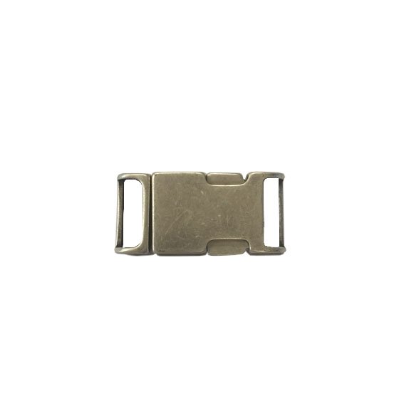 Fibbia A Scatto Argento Antico