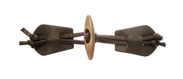 Alamaro Zama Similpelle Con Nodi Ottone Antico/Testa Di Moro