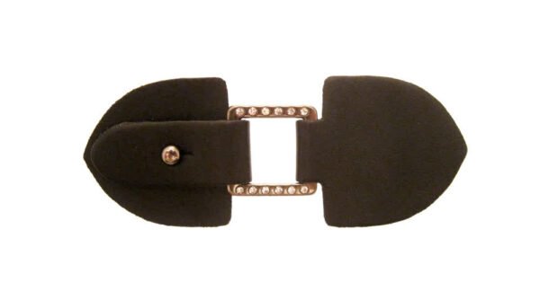 Alamaro Zama Con Similpelle,Fibbia e Strass Nero/Canna Fucile