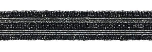 Nastro Elastico Con Lurex E Plissè