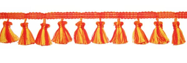 Frangia Pon Pon Fiocco Multicolor