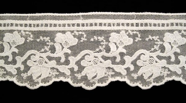 Lista Tulle Cotone Ricamo Cotone