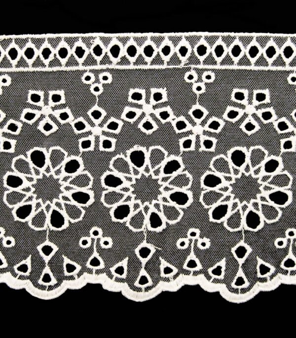 Lista Tulle Nylon Ricamo Cotone