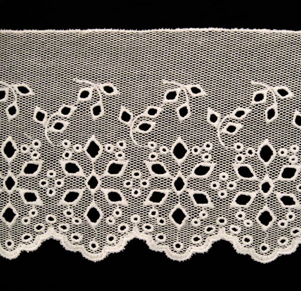 Lista Tulle Cotone Ricamo Cotone