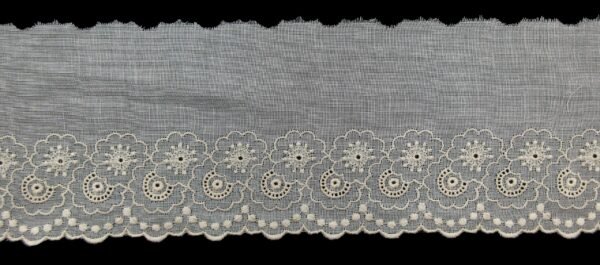 Pizzo Ricamo Su Cotone