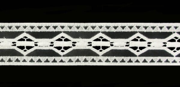 Lista Macramè Con Nappa Light Nero