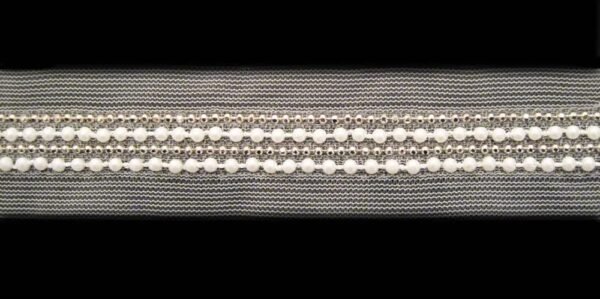 Passamaneria Tulle Con Catena Pallini e Perline