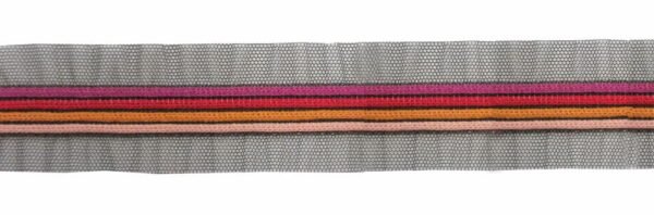 Tulle Ricamato Righe 4 Colori