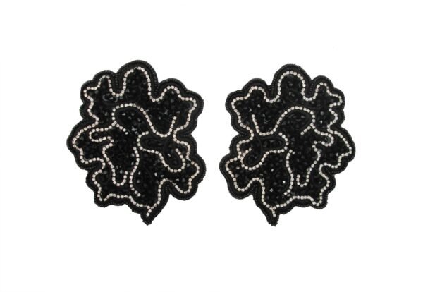 Applicazione  Ricamata A Coppia Termoadesiva