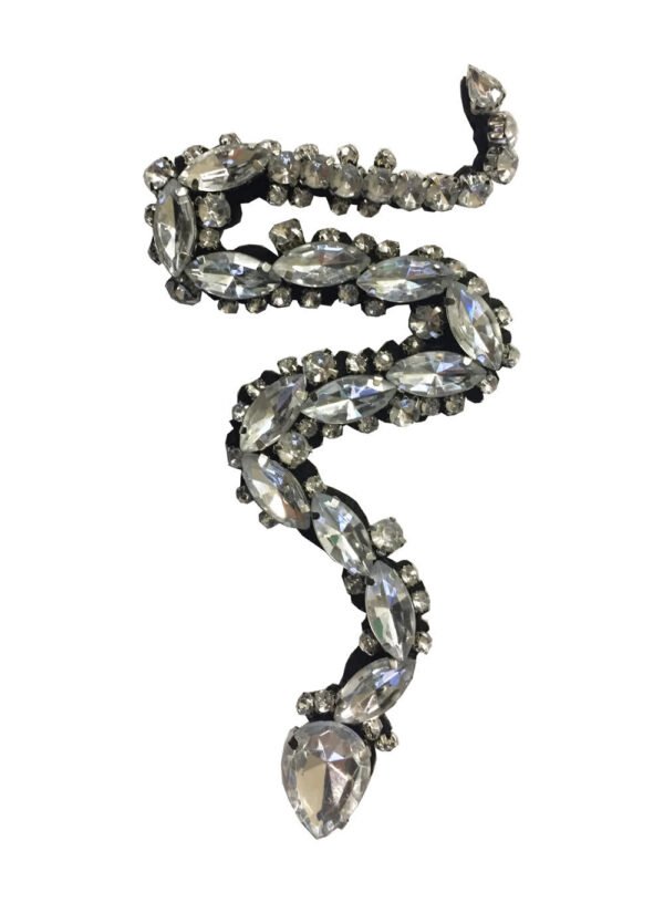 Applicazione Serpente Con Strass Termoadesiva