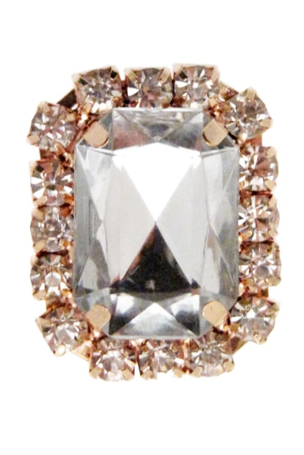 Bottone Angolare Con Strass