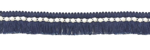 Frangetta Jeans Con Perle