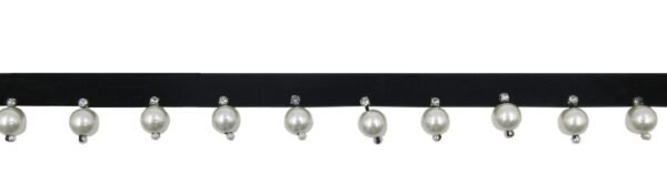 Passamaneria Velluto Con Perle E Stass