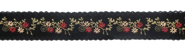 Passamaneria Nastro Con Ricamo Floreale