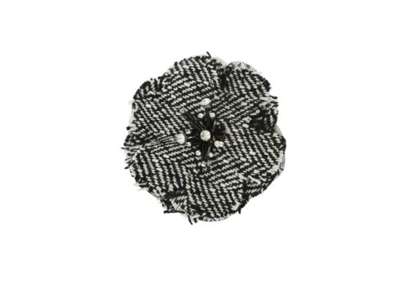 Spilla Fiore Chanel Con Canottiglie E Strass